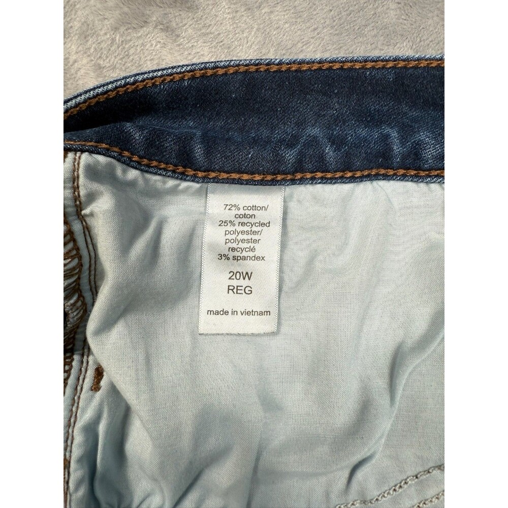 M Jeans Maurices High Rise Curvy Stretch Blue Denim Jeans Women Size 20W Reg - Picture 4 of 6